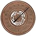 Lily's Home Hanging Wall Thermometer, Steampunk Gear and Cog Design with a Bronze Finish, Ideal for Indoor or Outdoor Use, Poly-Resin (13 Inches Diameter)