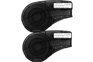 SIKOT Compatible Label Tape Replacememt M21-750-427 Cartridge Ribbon 3/4 Inches Wire Cable Labels Translucent Tape,Work with BMP21-PLUS/LAB Self Laminating Vinyl Film -14' Length 0.75" Widt-2 Roll
