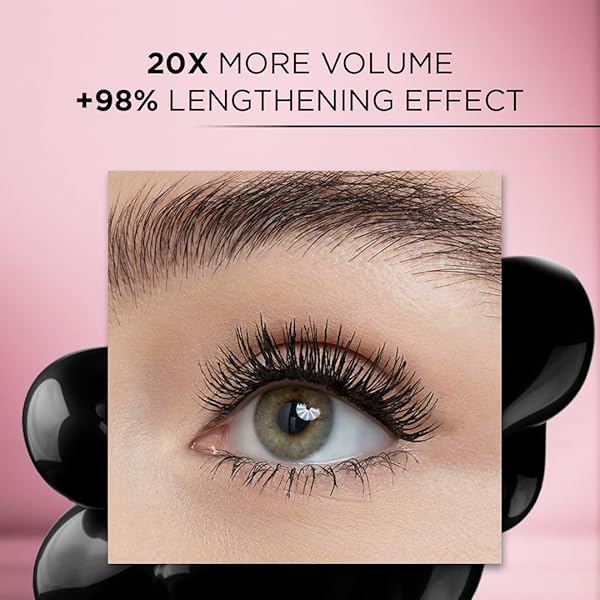 L’ORÉAL PARIS VOLUMINOUS MASCARA, VOLUPTUOUS VOLUME, INTENSE LENGTH, FEATHERY SOFT LASHES, NO FLAKING – PACK OF 2