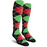 Golf Knickers Colorful Knee High Argyle Cotton Socks For Men Women and Youth (A-Z)