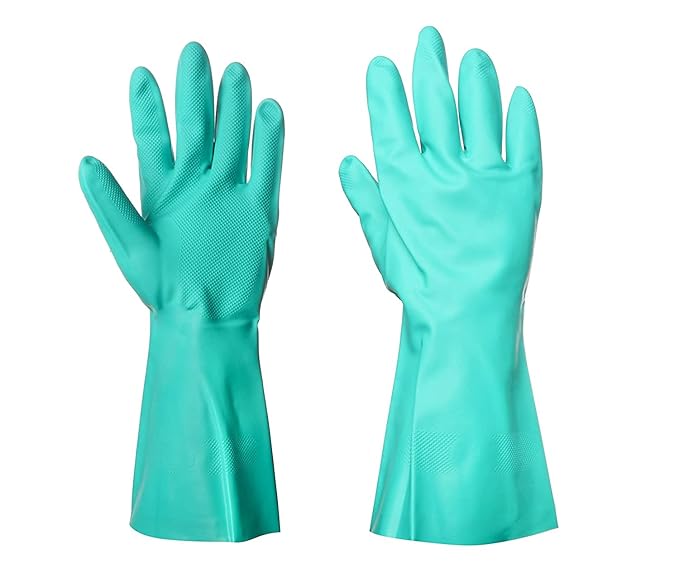 AASONS Nitrile Chemical Safety Hand Gloves Solvent/Oil and Fat/Chemical