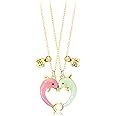 DOYYCA Best Friend Necklace Gifts Magnetic Matching Friendship Necklace for 2 Girls BFF Sister