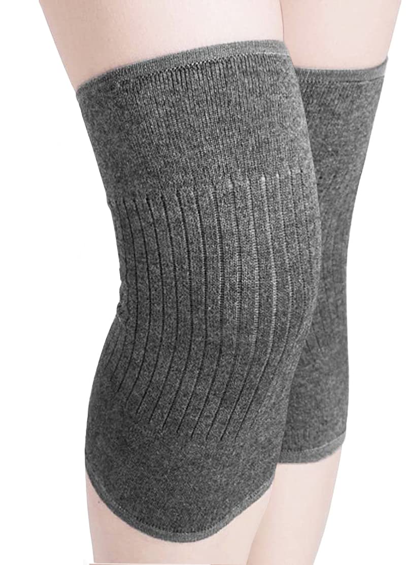 Cysocool Cashmere Knee Warmer Stretchy Knit Arthritic Knee Sleeve Cosy Night Sleep Knee Wrap Pad Brace Support Band-Knee Pain Relief Warming Knee Braces-Best for Cold Knee,Knee Problems, Elders Gift