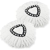 2 Pack Spin Mop Refill Replacement Head Compatible with Ocedar EasyWring Spinning Mop - Microfiber Mop Replace Heads