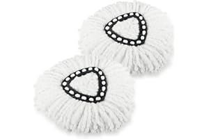 BULEX 2 Pack Spin Mop Refill Replacement Head Compatible with Ocedar EasyWring Spinning Mop - Microfiber Mop Replace Heads