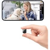 Mini Camera 2026 4K HD WiFi Portable Nanny Cam with Motion Detection,Cloud &amp; SD Storage,Night Vision,Wide Angle,Can No Need WiFi Cams Micro Wireless Small Security Cameras for Home Baby Indoor Outdoor