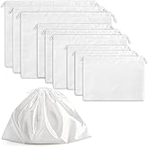 Peohud 9 Pack Dust Cover Storage Bags, Purse Dust Bags with Drawstring, Large Silk Cloth Travel Storage Pouch for Handbags Shoulder Bags Purses Shoes Luggage