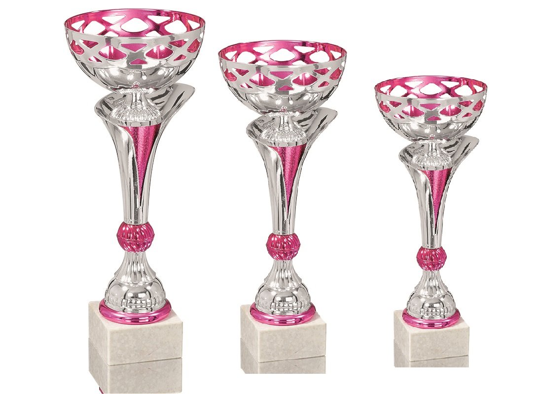 DEPICE Trophy Series Trophy/Trophy, Unisex, TRO-FS-2641, Silver/Pink, 28,31,33cm