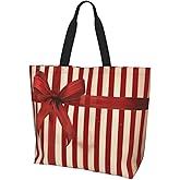 Hufuaoey Christmas Tote Women's Travel Bag With Zipper - Large Beach Work Handbag