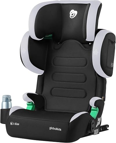 globalkids i-Size High Back Booster Car Seat Group 2/3 ISOFIX 15-36 kg Black