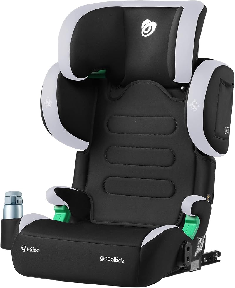 globalkids i-Size High Back Booster Car Seat Group 2/3 ISOFIX 15-36 kg Black