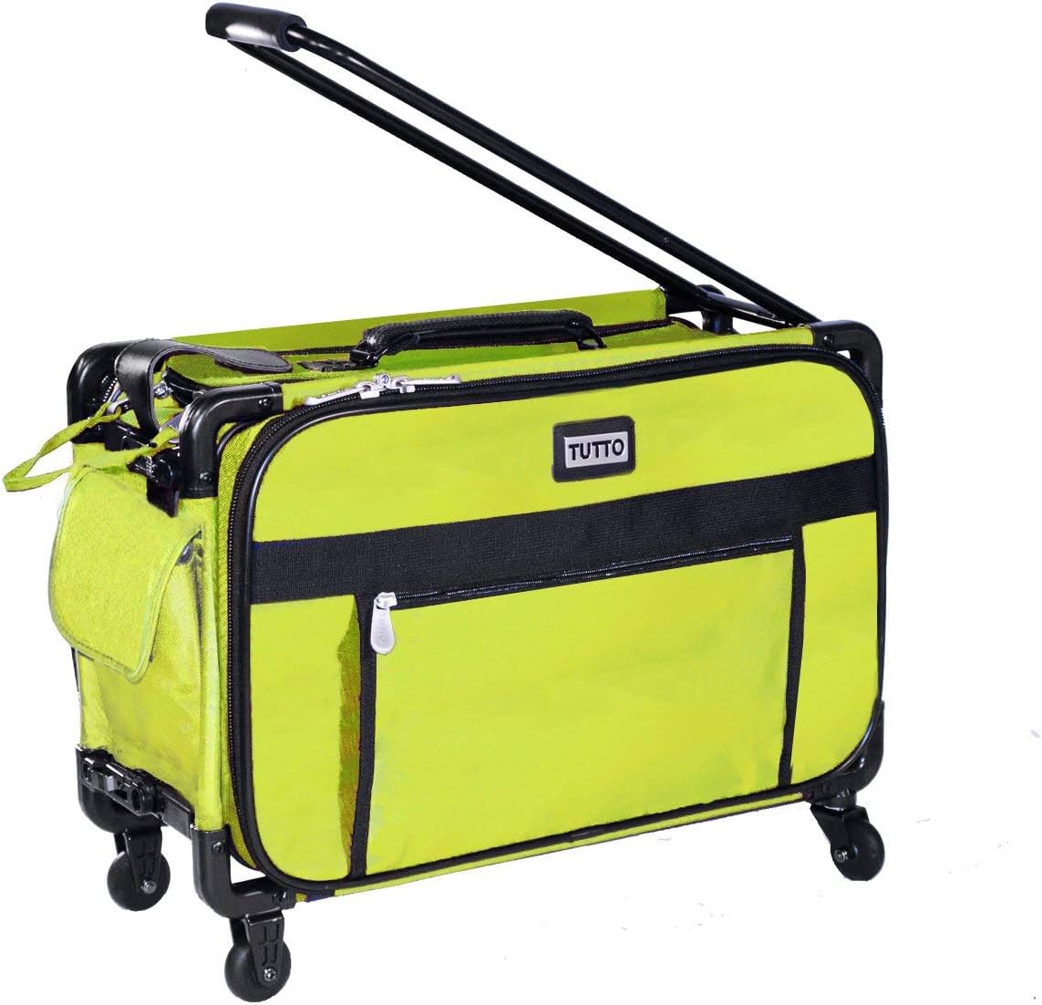 Tutto Lime Medium Tote Machine On Wheels Best Seller Sewing Machine Store