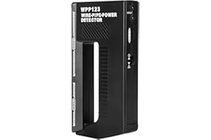 TITA-DONG Wall Scanner Metal Detector, High Sensitivity Adjustable Alert Pipe Power Multifunction Wall Scanner, Wall Stud Finder Metal Detector for Adults, AC Wire Wpp123 Plastic(Black)