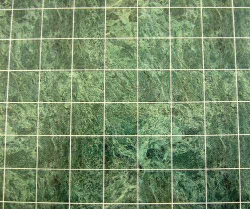 Handley House Dolls Miniature Flooring Green Marble Tile Sheet