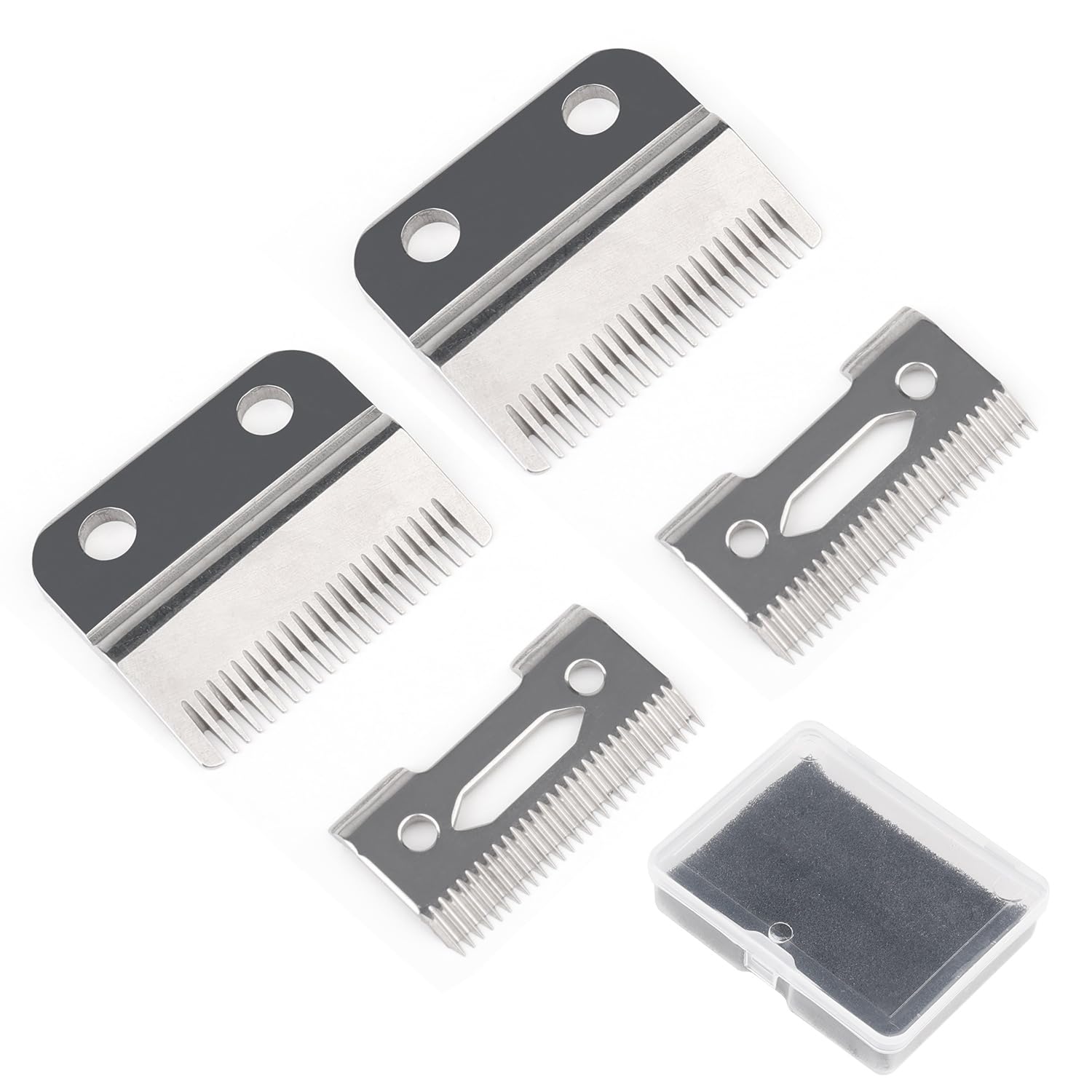 2 Sets Adjustable Clipper Blade Hair Clipper Replacement Blades for Wahl Magic Clip 8148 1006, Super Taper # 8400