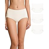 Atarla Seamless Underwear for Women Low Rise Full Coverage No Show Briefs Soft Everyday Panties
