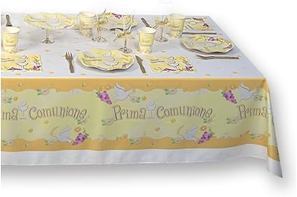 Tovaglia Da Tavola Per Festa Prima Comunione Bambini Tpe09 Amazon It Casa E Cucina