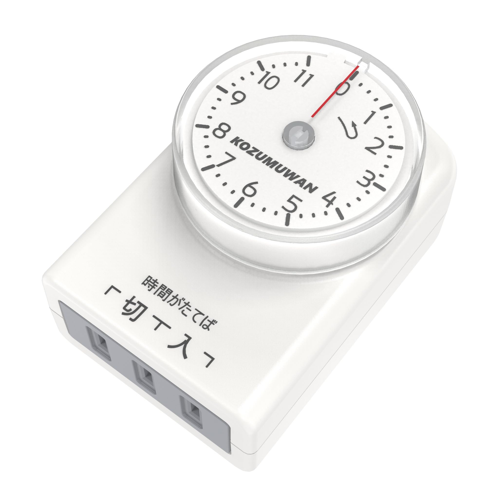 Outlet with Timer, Automatic On/Off, Automatic Lighting, 11 Hour Type, Direct Outlet Connection, White, Automatic Dial, Indoor, Energy Saving, Easy Operation, Large Screen, Genuine Power Timer, Outlet