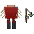 Mattel Minecraft Craft-A-Block Strider Figure, Authentic Pixelated Video-Game Characters, Action Toy to Create, Explore and Survive, Collectible Gift for Fans Age 6 Years and Older