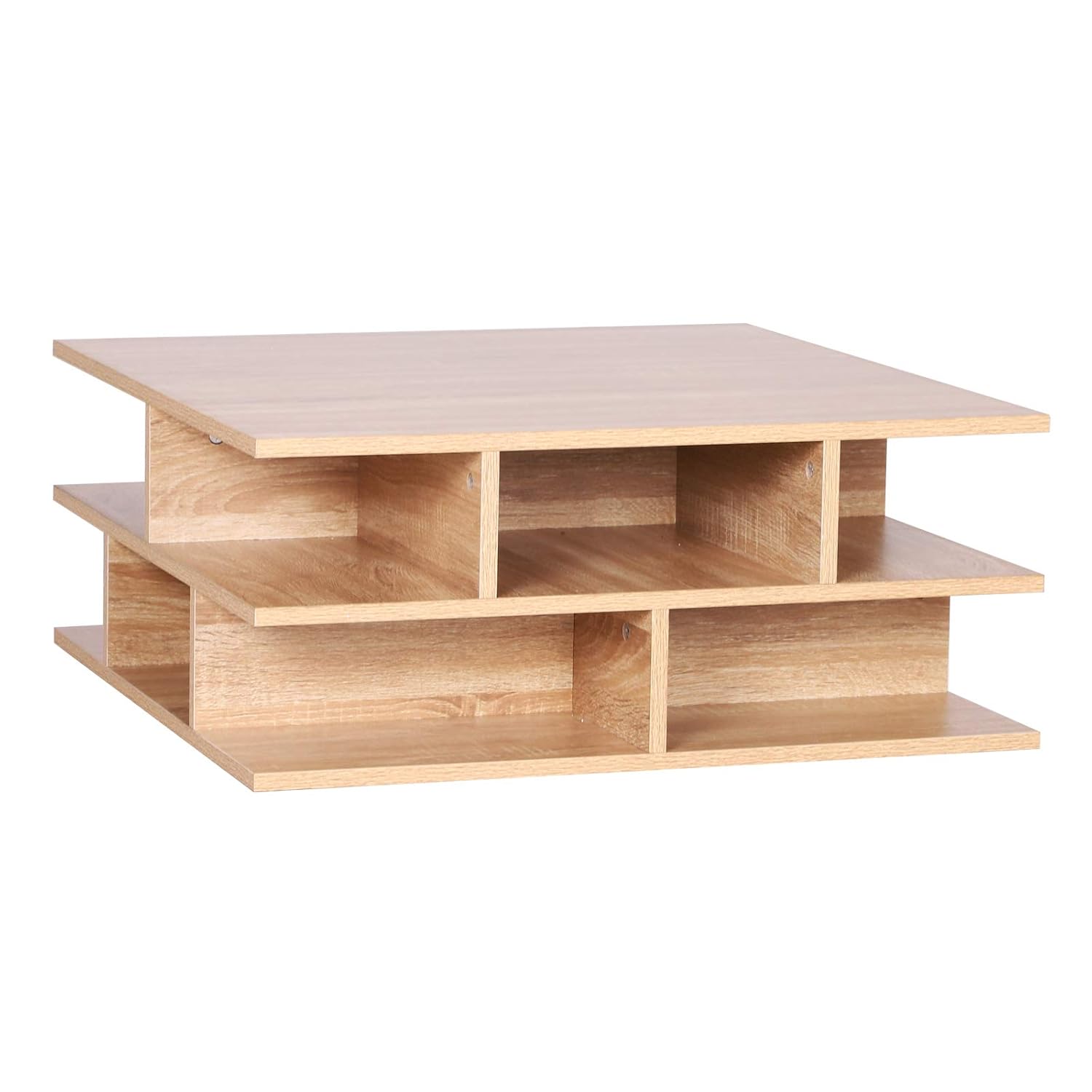 Muebles HOMCOM Mesa de Centro con Estante Inferior para Almacenamiento