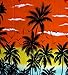 Funky Hawaiian Shirt, Beach, orange, XXL