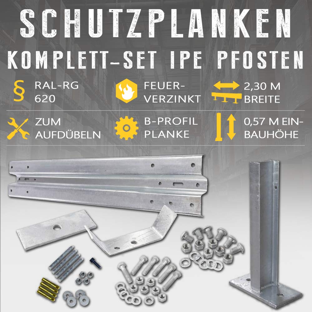 IPE-Pfosten zum Aufdübeln Profil B aus Stahl Stahl TMS PRO SHOP