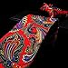 Shlax & Wing Men's Acceossories Necktie Printed Ties Red Paisley Silk Brand New