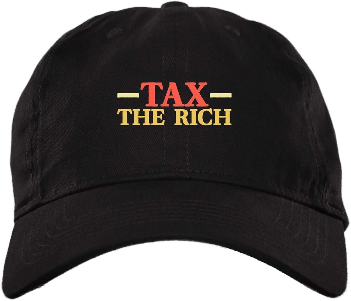 Tax The Rich Vintage Political Vintage Retro Style Twill Cap High