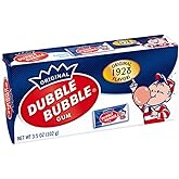 Dubble Bubble 1928 Original Flavor Theater Box Bubble Gum - 3.5 Oz Boxes - Pack of 24 Boxes