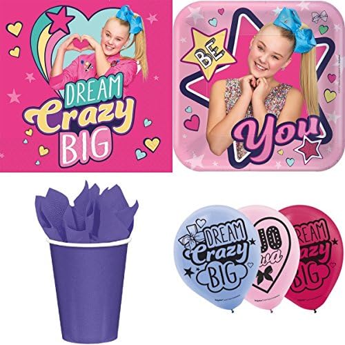 Amscan JoJo Siwa Party Supply Kit (Serves 8)