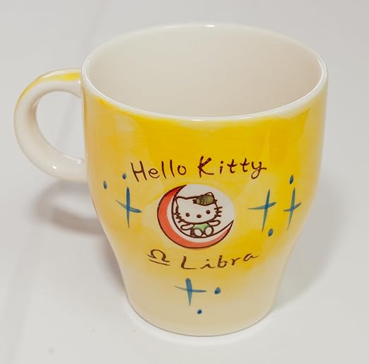 Amazon Hello Kitty Birthday Mug ハローキティ バースディマグ 誕生日 マグカップ コップ 天秤座 てんびん座 Libra 10 14 10月14日 October 14th アニメ 萌えグッズ 通販