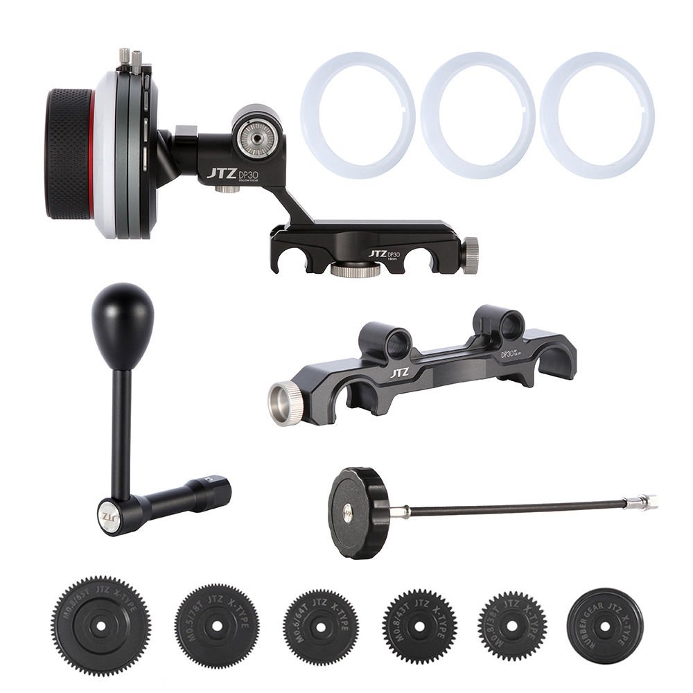 JTZ DP30 Cine Follow Focus 15mm/19mm KIT for FS700 C300 C500 BMCC A7M2 ARRI lens