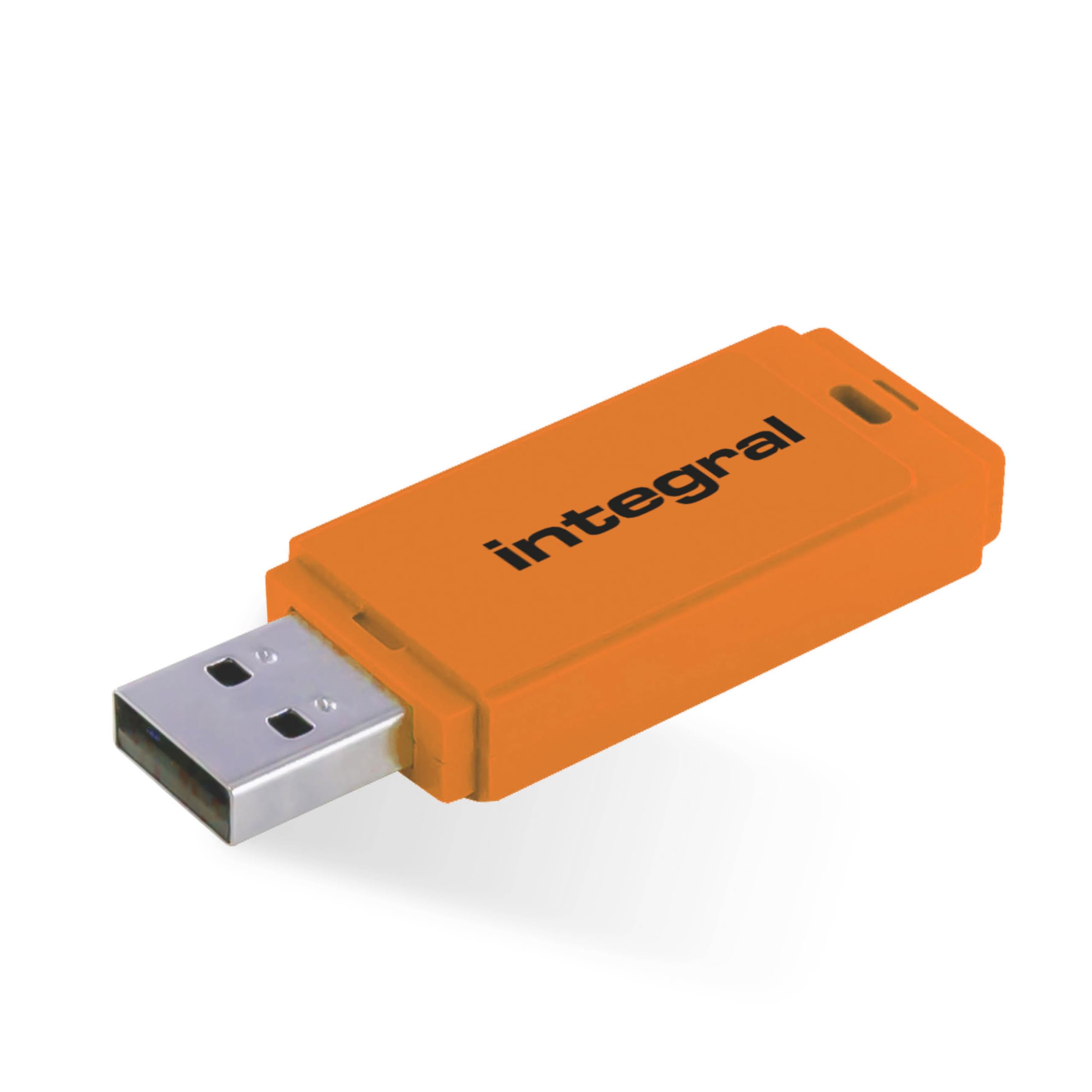 Integral 128GB Neon Orange USB 2.0 Flash Drive — image 1