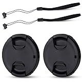 JJC 2-Pack 58mm Front Lens Cap Cover for Canon EOS