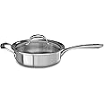 KitchenAid 5-Ply Copper Core 3.5 quart Saute with Helper Handle & Lid - Stainless Steel, Medium, Stainless Steel Finish