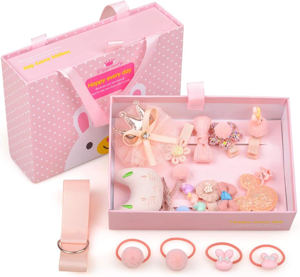 SUNTOY 20 PCS Hair Clips Kits Barrettes Hair Clip Hairpins Gift for Girls and Kids Headwear Styling Tools - Best Christmas Birthday Gift
