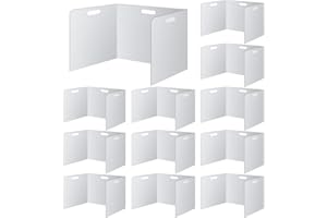 ZSMKJIAYE 30 Pcs Desk Dividers for Students Plastic Privacy Folders Sturdy and Waterproof Test Privacy Shields Easy to Clean Classroom Test Dividers for School Teacher Student Study Supplies