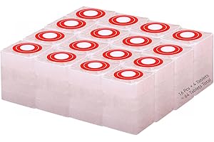 64 Pcs Natural Camphor Blocks Tablets, Camphor Balls & Cubes, Smokeless Kapoor for Pooja, Santeria, Indian Religious and Home