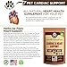Dog Cardio Strength (120 Grams) Heart Murmur Hawthorn Supplement, Hawthorne for Dogs Vitamins for pet Heart Health| Made in USA - 4.0 OZ