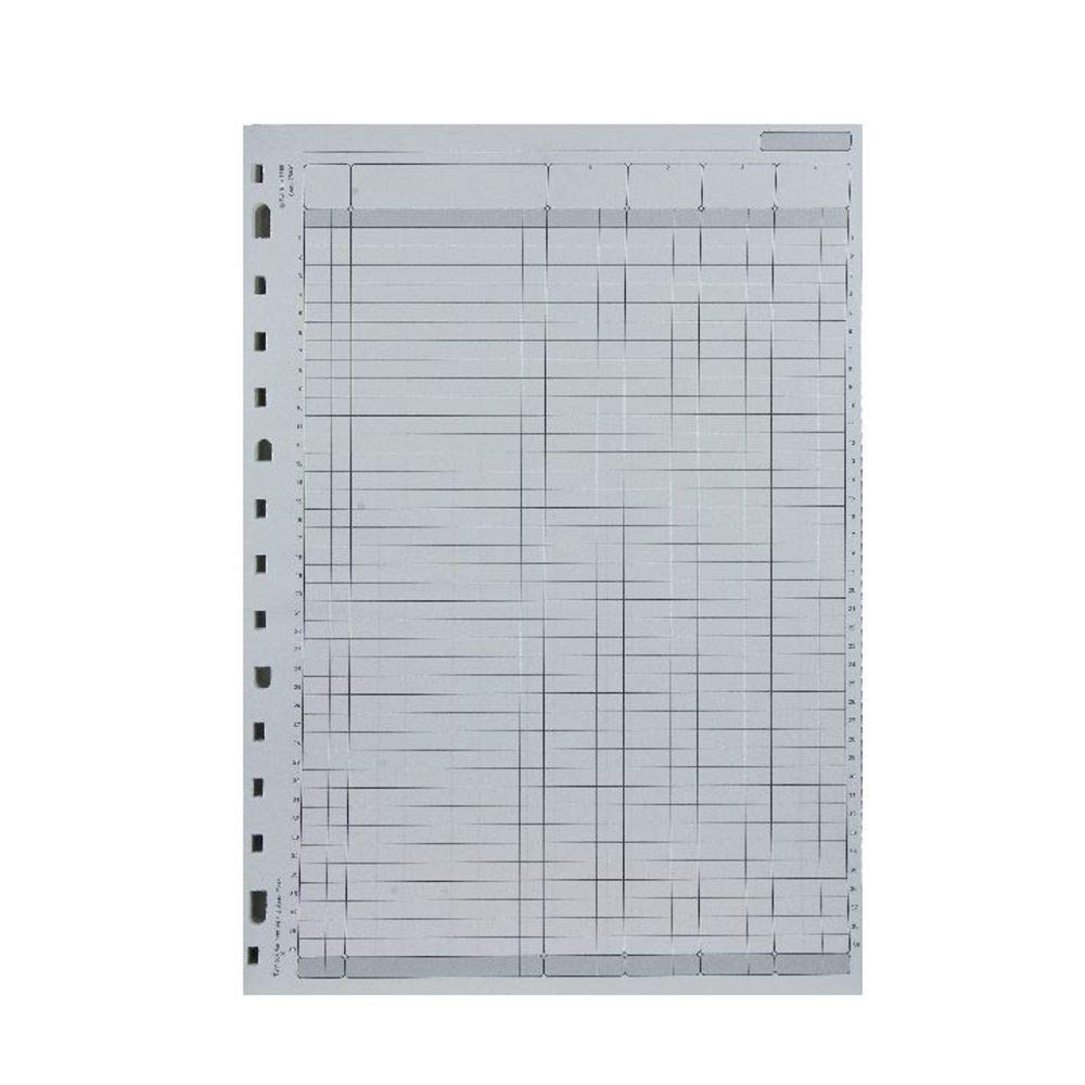 Rexel Twinlock Variform V4 Cash Refill Sheets 4 Columns (75 sheets), White