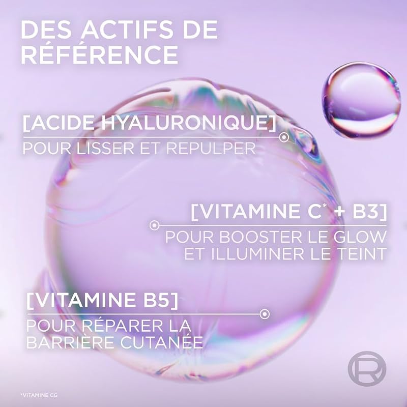 L'Oréal Paris Revitalift Filler Glass Skin Crème Hydratante Éclat 70ml