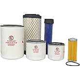 EZROAD 6X Filter Kit Compatible with LS MT125 MT225S Oil &amp; Fuel &amp; Air &amp; Hydraulic &amp; Hydrostatic Filter 40356015 40358122 40049450 40195621 40220109