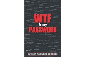 WTF Is My Password: Internet Password Logbook | Password Organizer, Alphabetical password book, To Protect Usernames, emails, passwords, notes