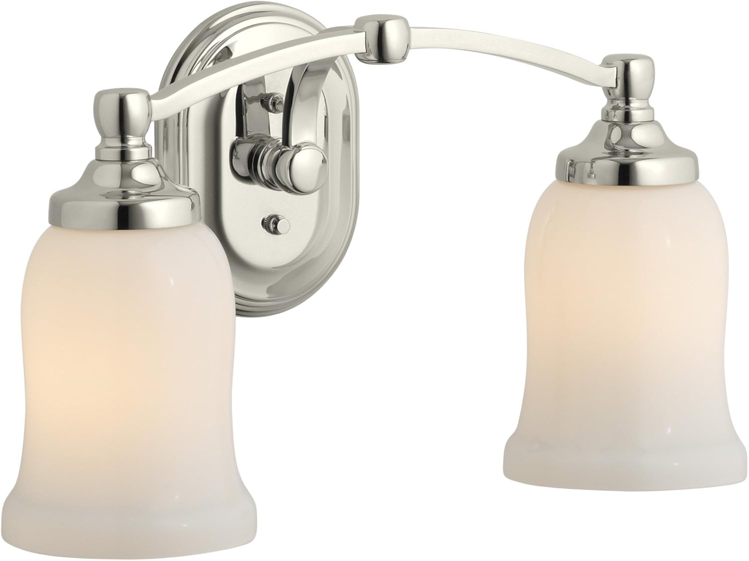 Kohler K11422SN Bancroft Double Sconce, Vibrant Polished Nickel