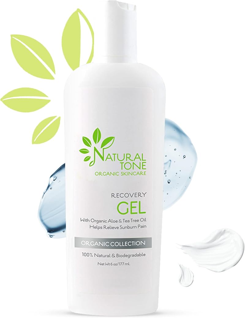 Natural Tone Organic Skincare Aloe Tea Tree Recovery Gel 177ml Soothing