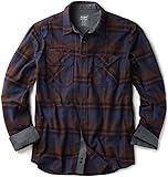 CQR Men's Flannel Button Down Shirts, Soft Cotton