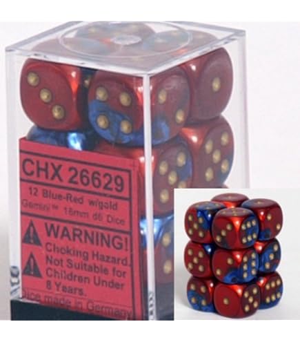 Dicekay Amazon.com: Chessex CHX26429 Dice-Gemini Set, One Size, Blue