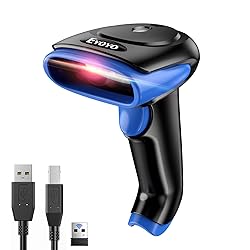 Eyoyo 2D Bluetooth Barcode Scanner: Handheld 3-in-1