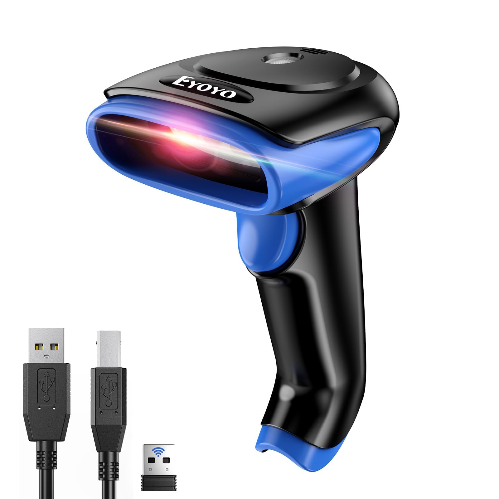 Eyoyo 2D Bluetooth Barcode Scanner: Handheld 3-in-1