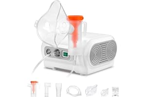 YEVLLDOO Portable Compressor Nebulizer - Personal Nebulizer Machine for Adults and Kids - Jet Nebulizers Cool Mist Steam Inhaler Nebulizer with 1 Set Accessories